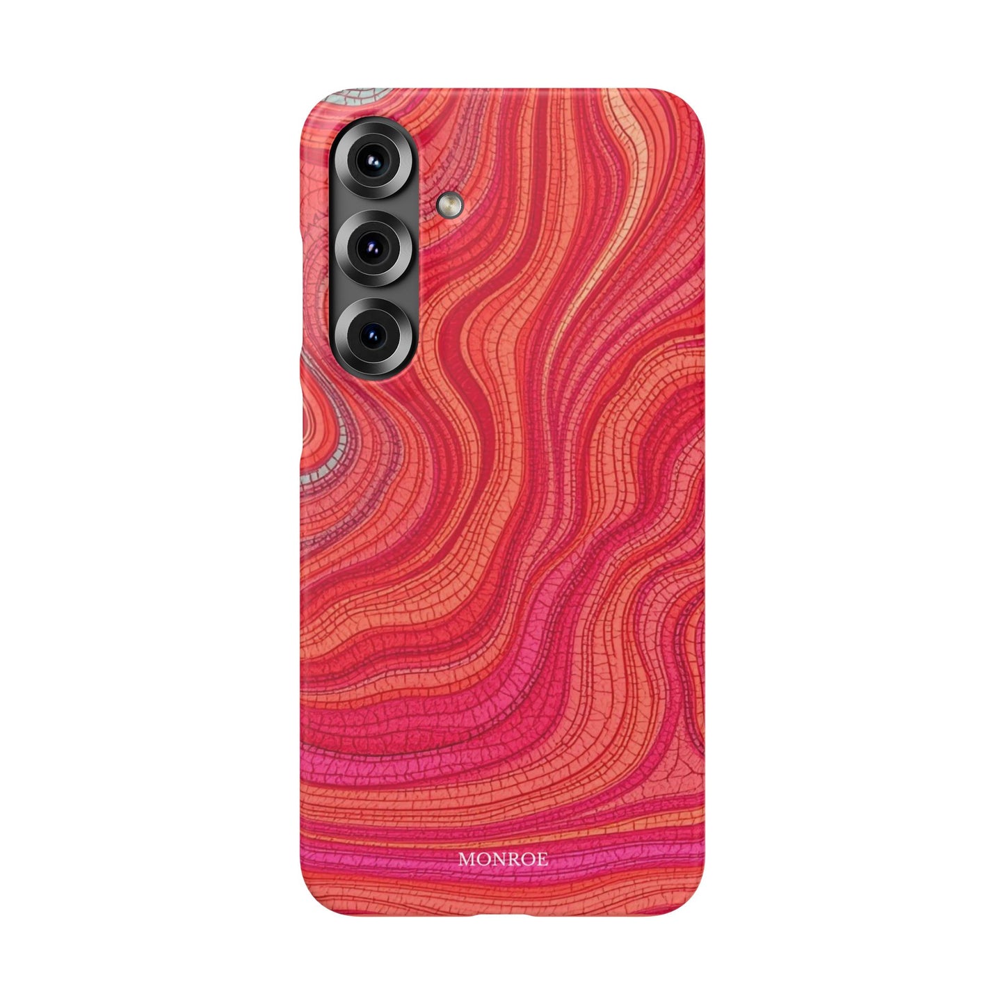 Retro Wavy Red Case