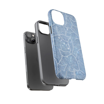Glacier Blue Floral Tough Case