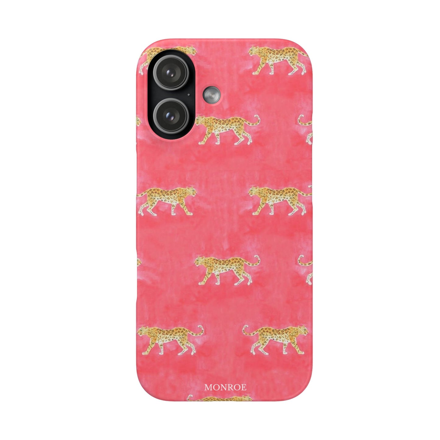 Pink Watercolor Leopard Case
