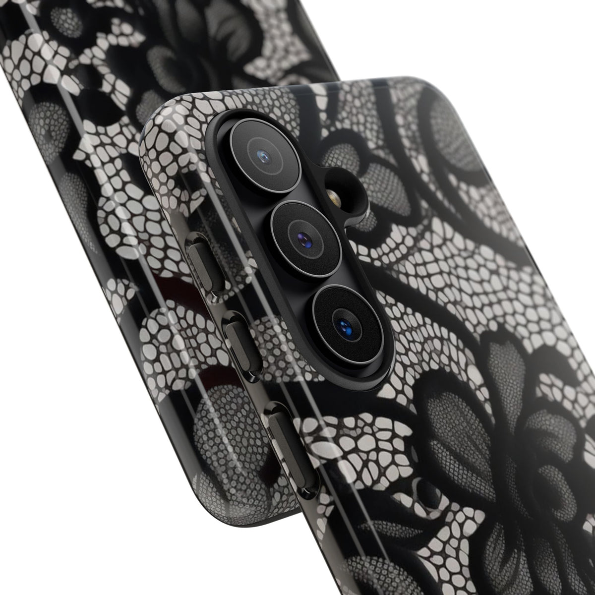 Black Vintage Lace Tough Case
