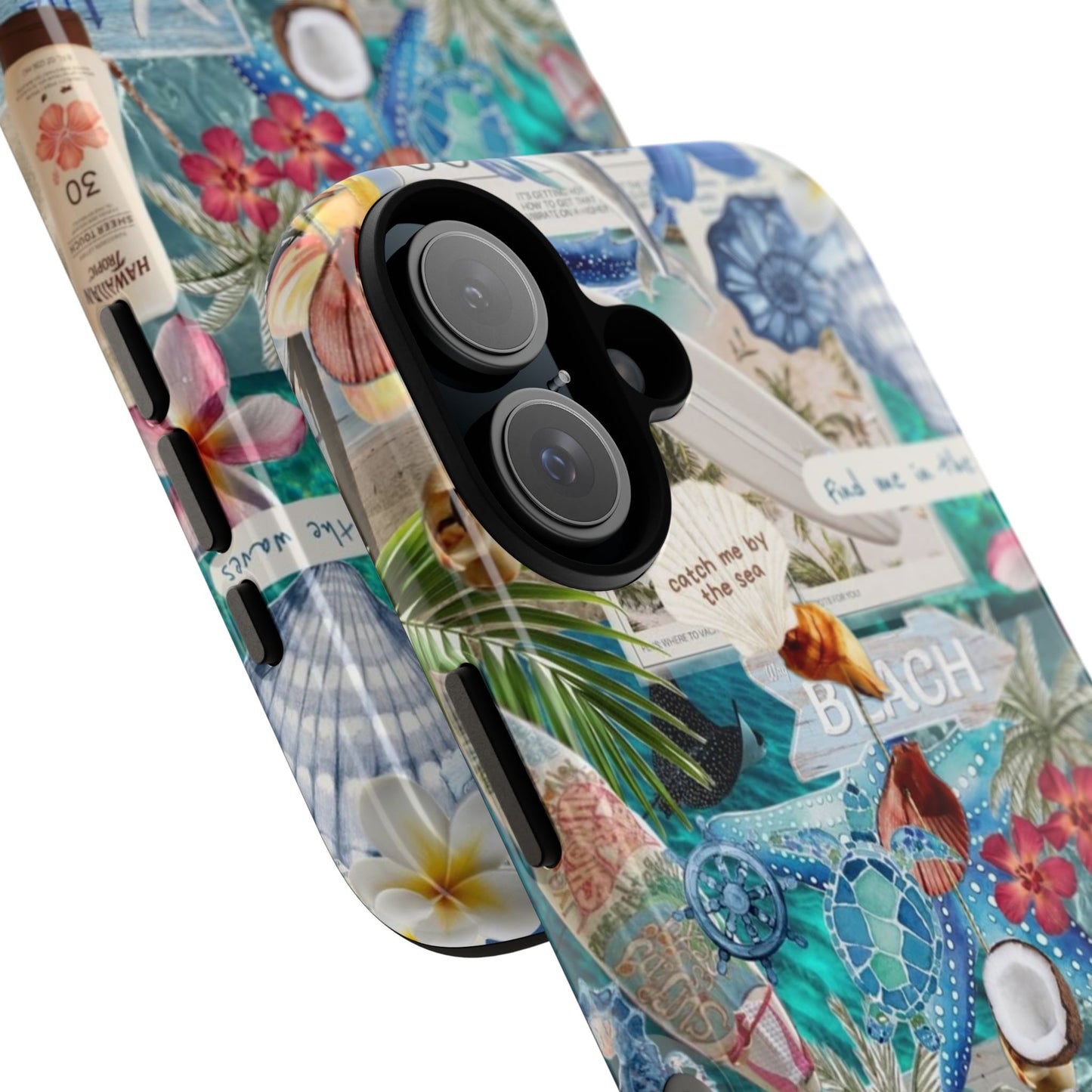 Tropical Beach Collage Tough Case