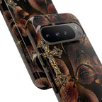 Floral Cross Pattern Tough Case