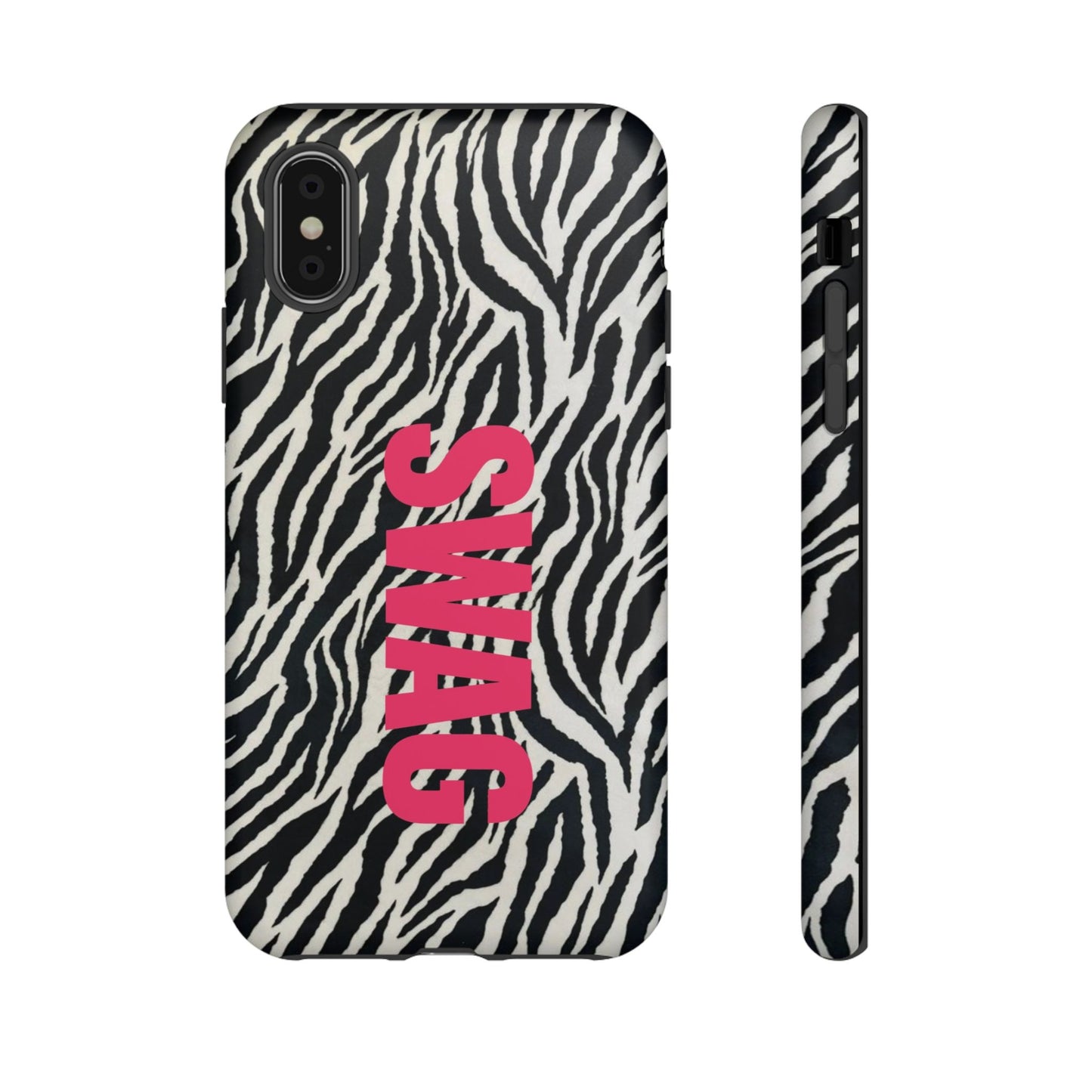 Zebra Print  "SWAG" Tough Case