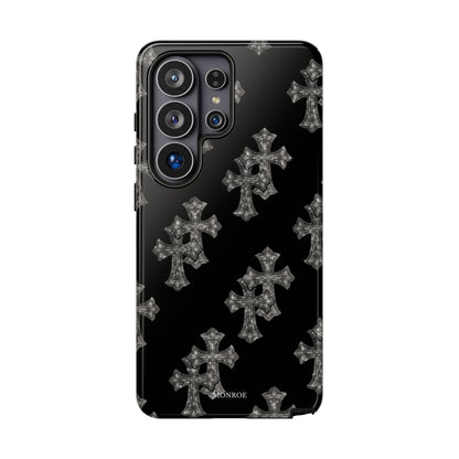Black Crystal Cross Tough Case