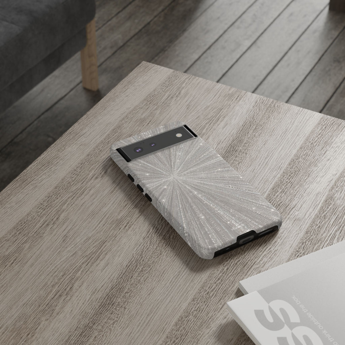 Sparkling Silver Burst Tough Case