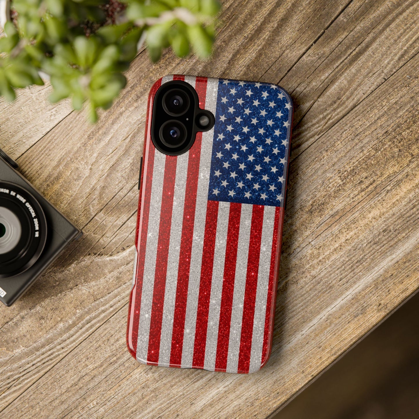 America Glitter Tough Case
