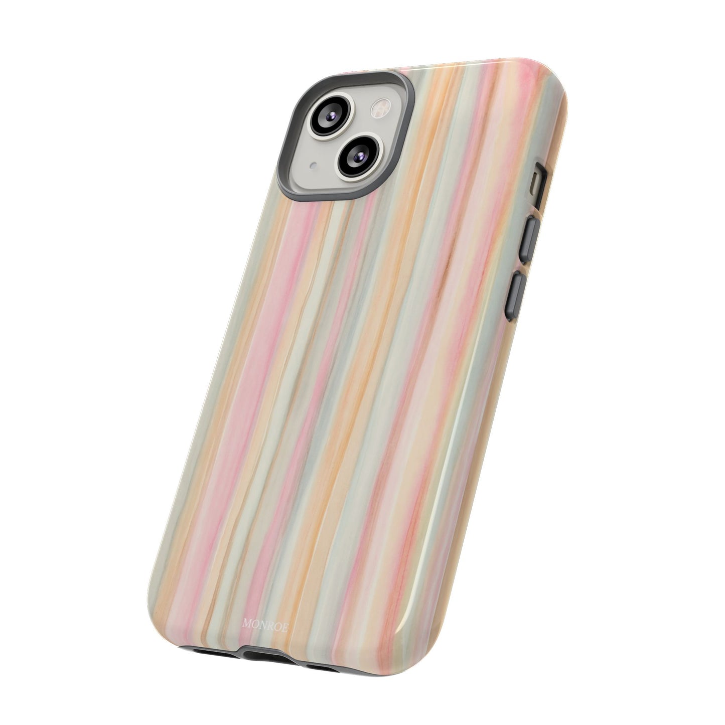 Pastel Watercolor Stripe Tough Case
