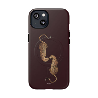 Burgundy Leopard Duo MagSafe Case