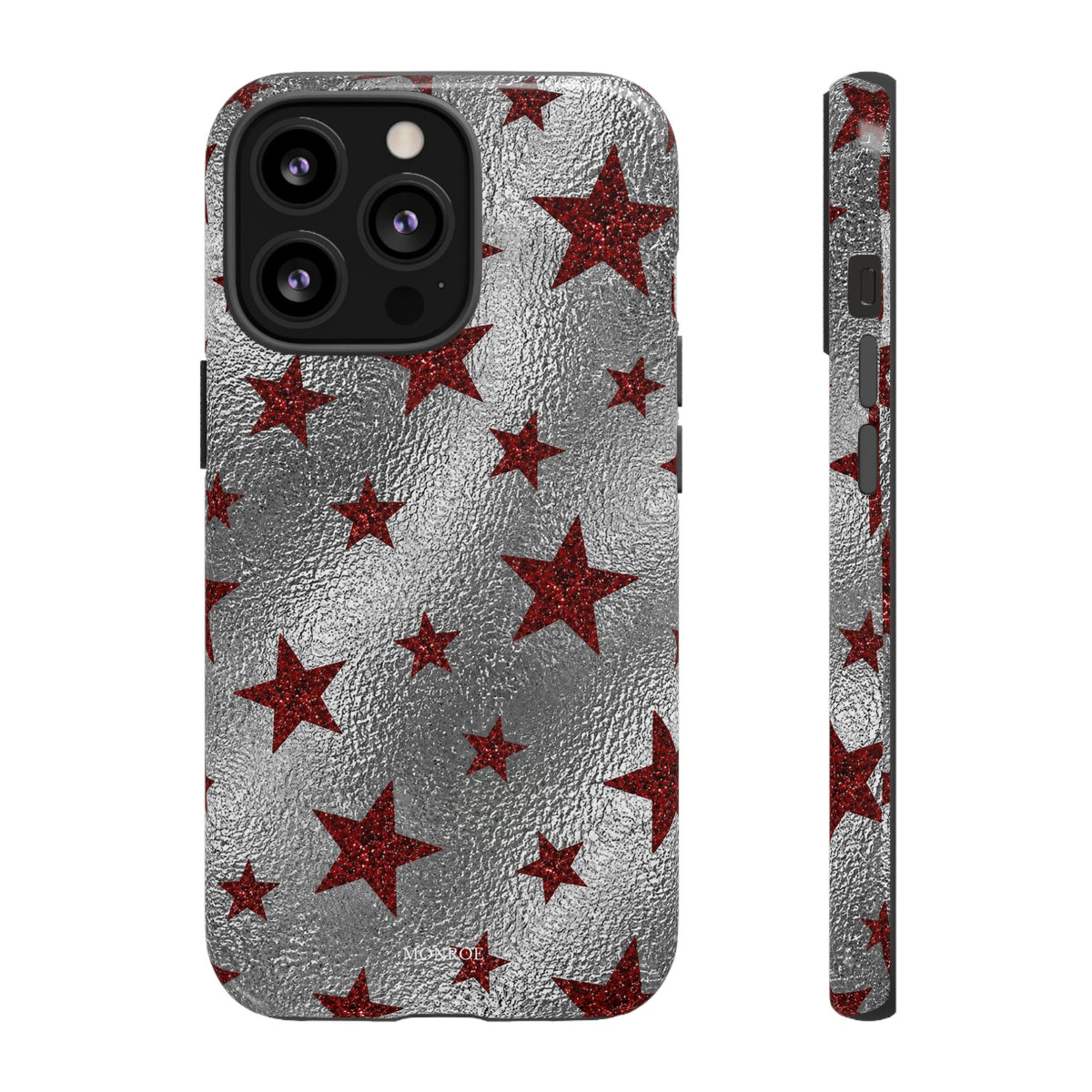 Silver Red Starry Tough Case