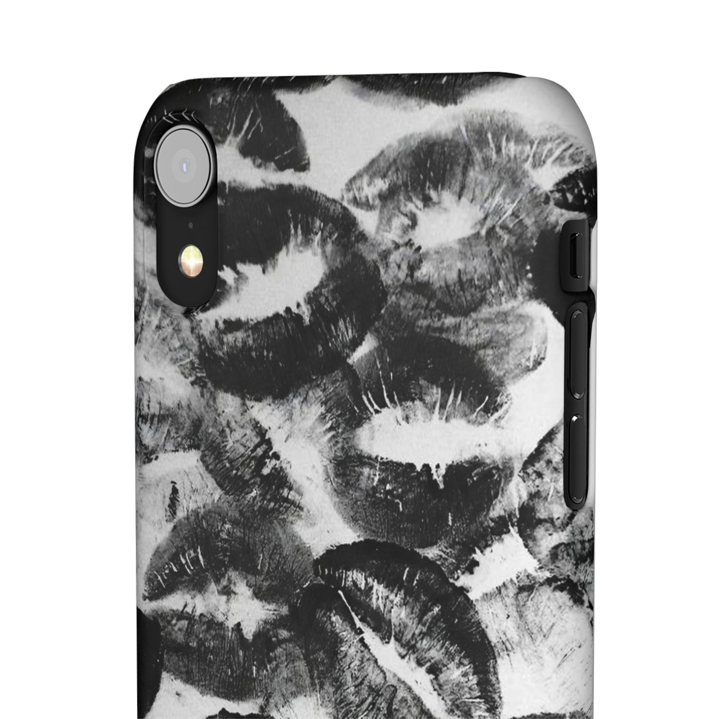 Black & White Kiss Print Case