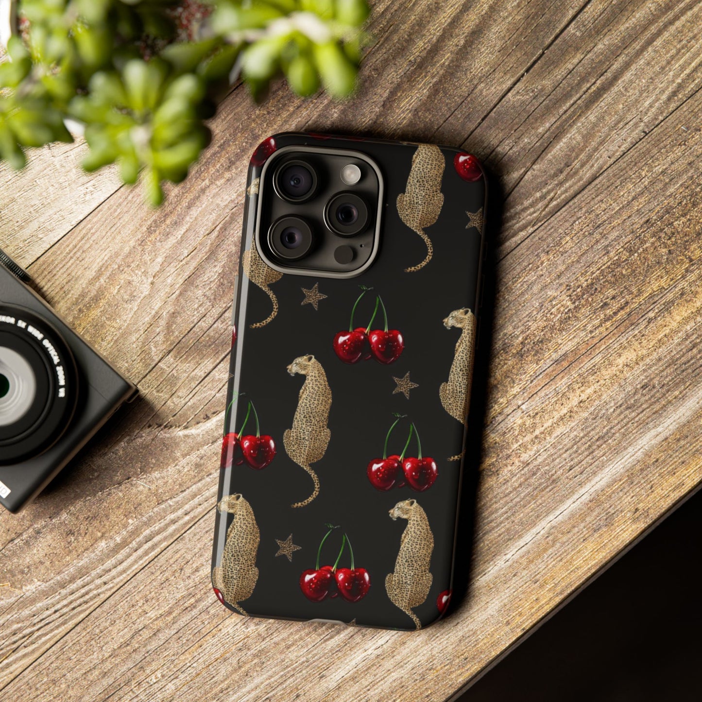 Leopard & Cherry Tough Case