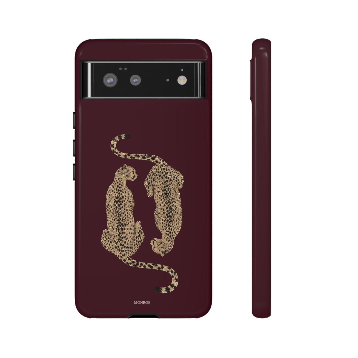 Burgundy Cheetah Tough Case