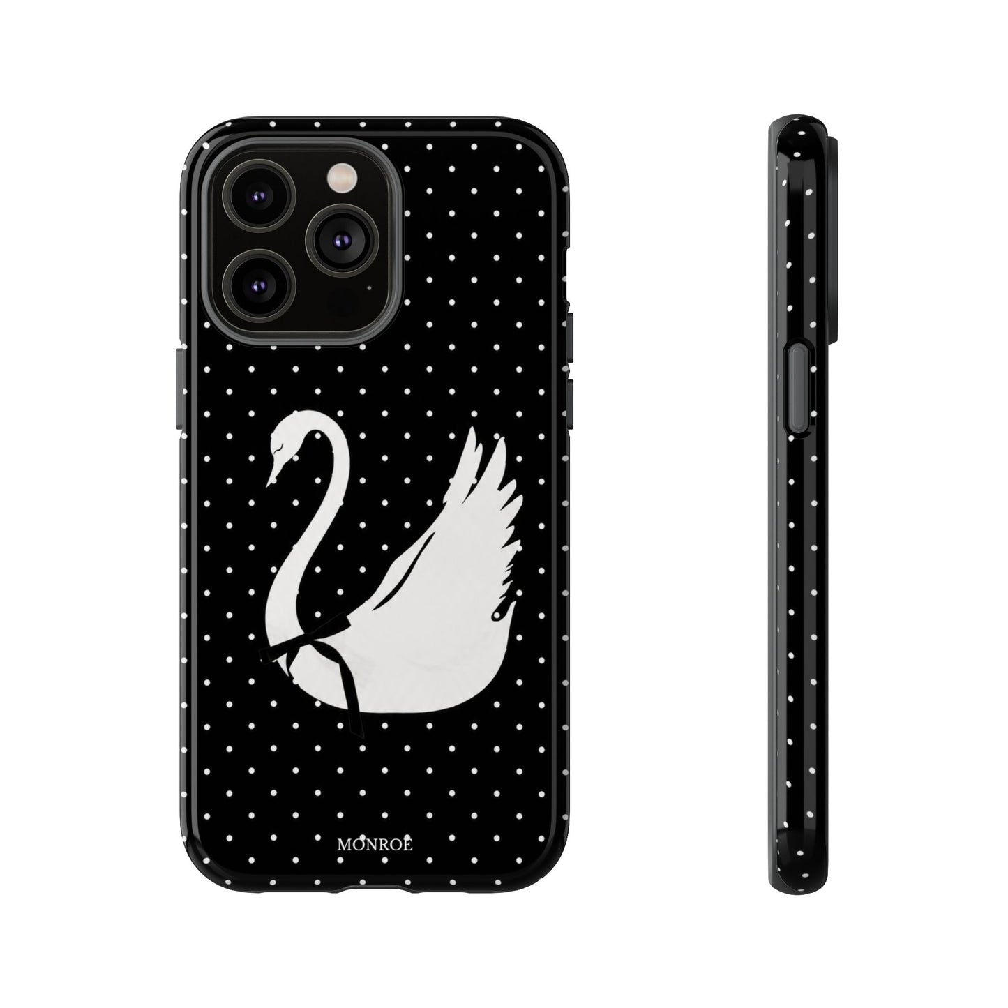 Black Swan Polka Dot Tough Phone Case