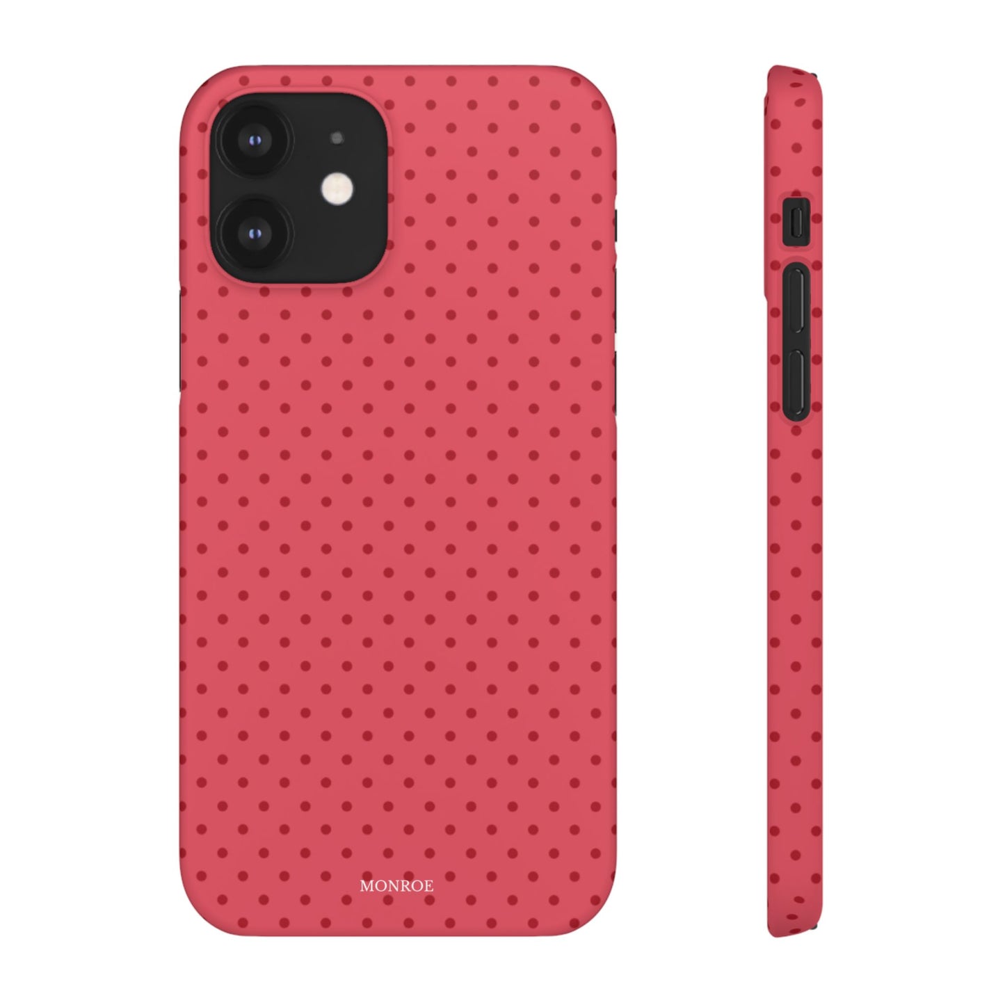 Coral Polka Dot Snap Phone Case