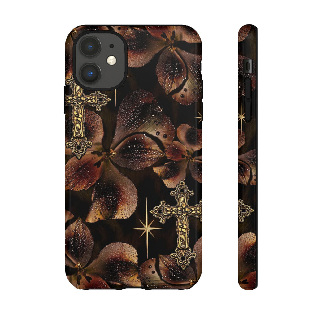 Floral Cross Pattern Tough Case