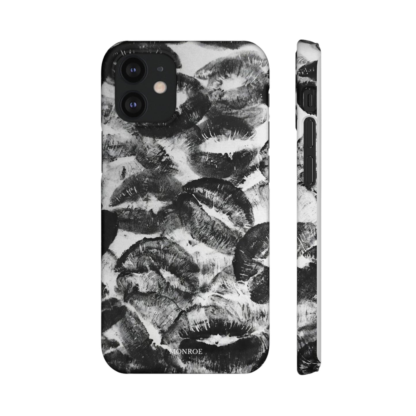 Black & White Kiss Print Case