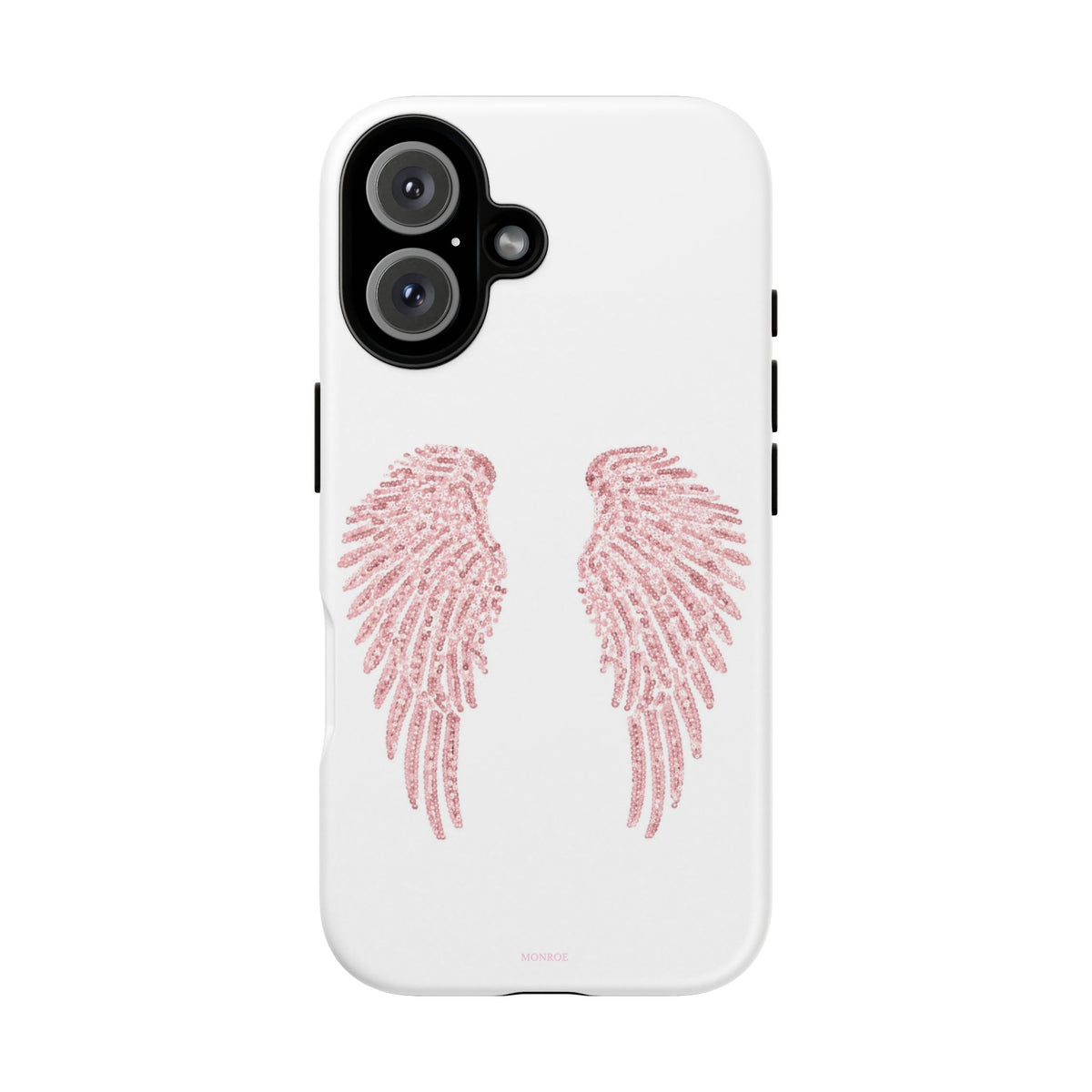 White & Pink Wings Tough Case