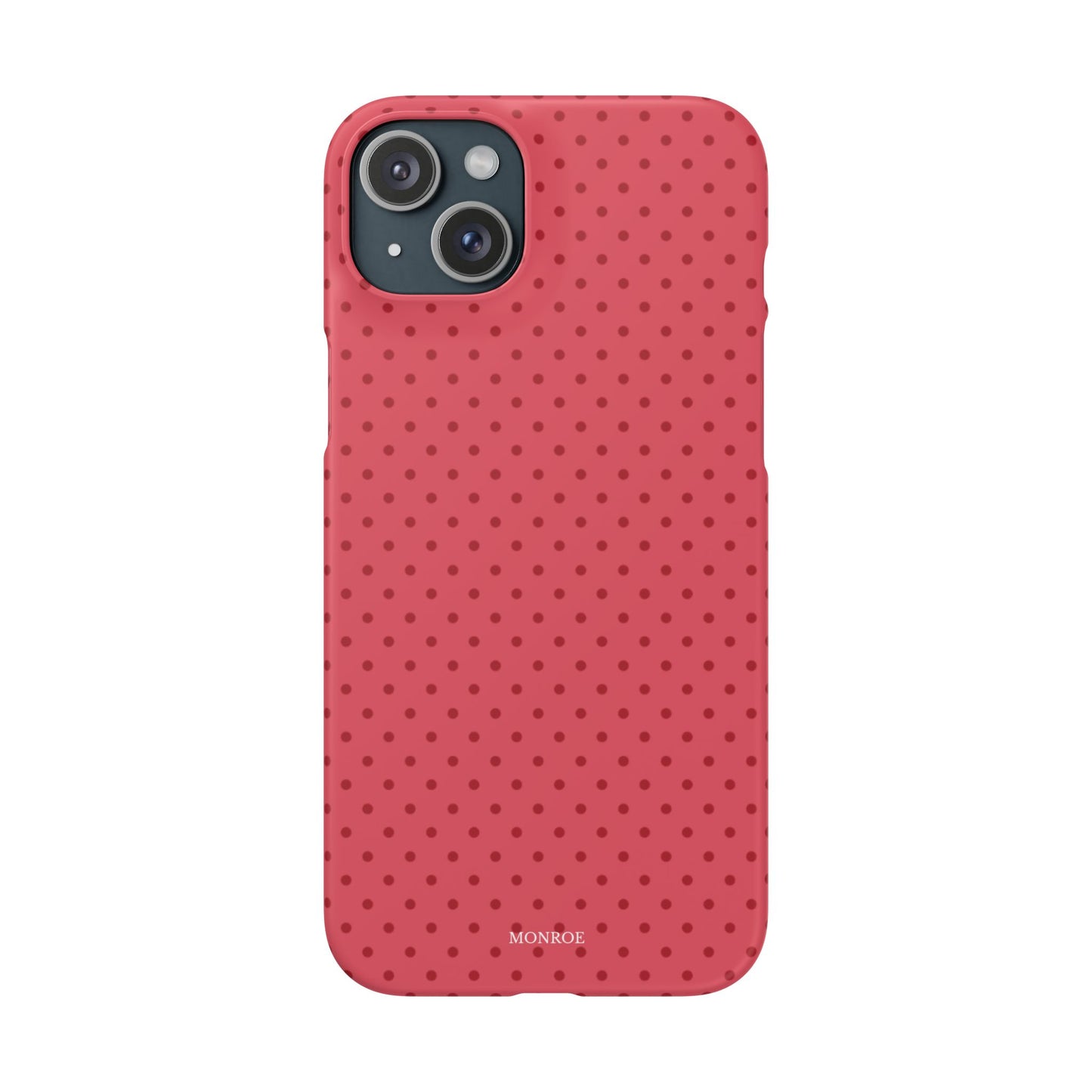 Coral Polka Dot Snap Phone Case