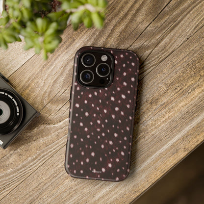 Burgundy Spotted Fur Tough Case