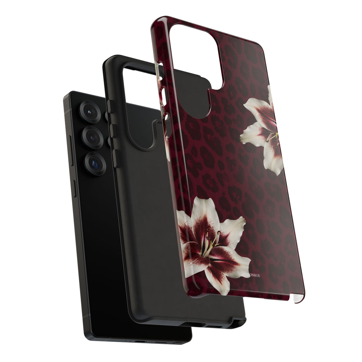 Burgundy Lily Leopard Tough Case