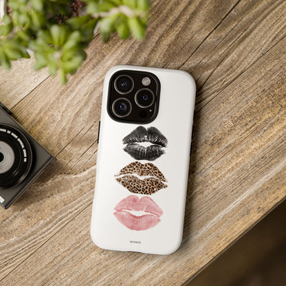 Leopard Glam Lip Tough Case