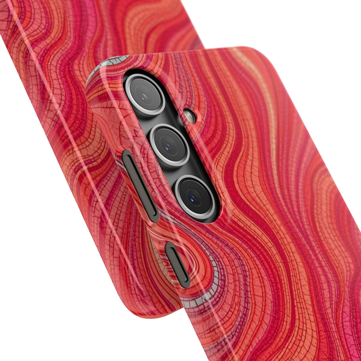 Retro Wavy Red Case