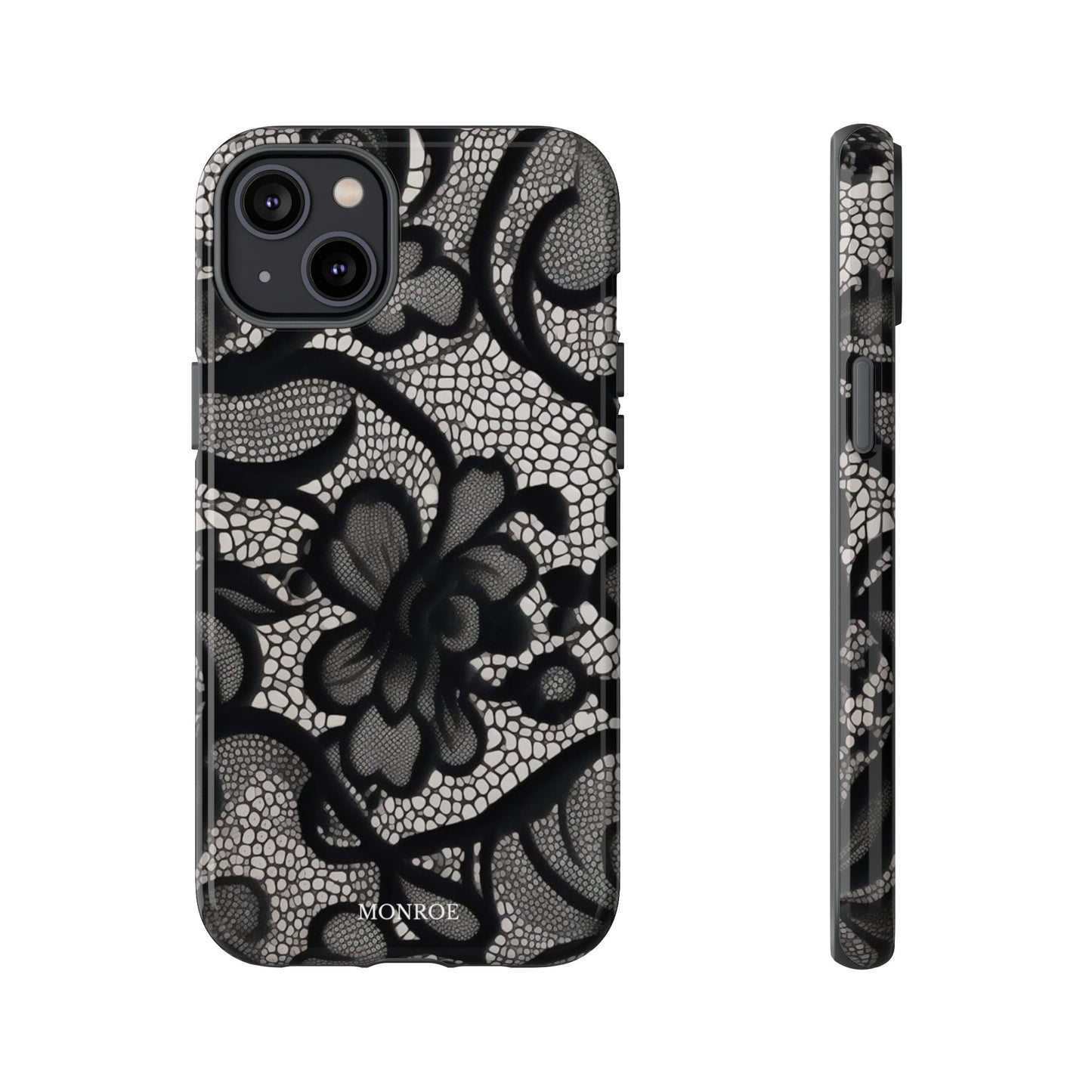 Black Floral Vintage Case