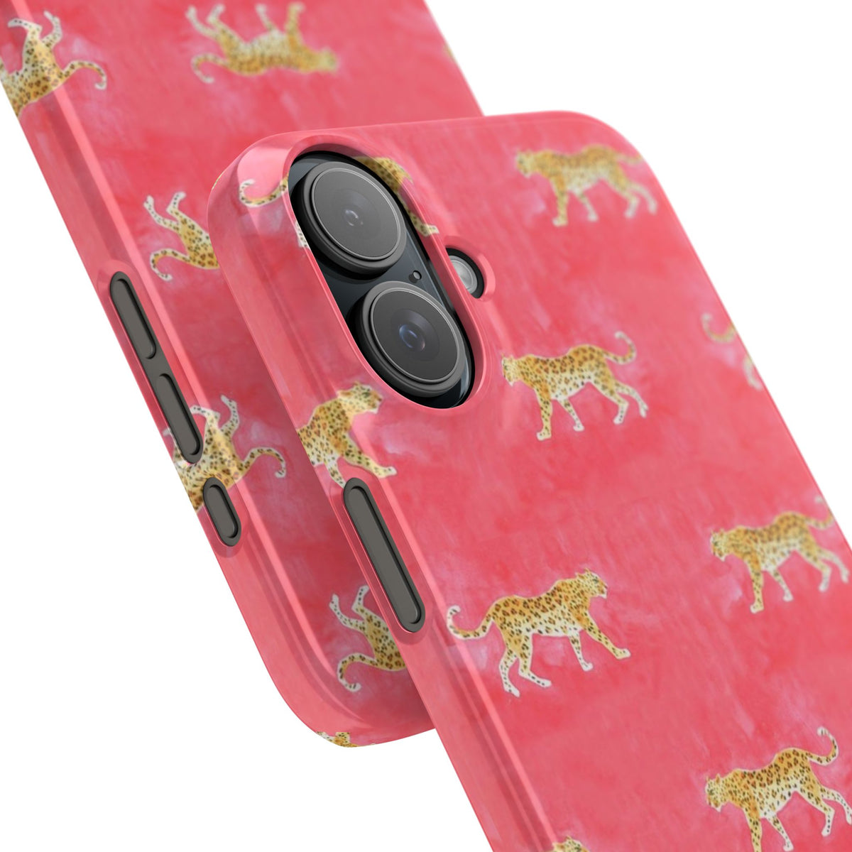 Pink Watercolor Leopard Case