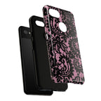 Pink Lace Pattern Tough Phone Case
