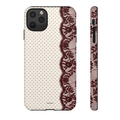 Burgundy Lace Edge Tough Case