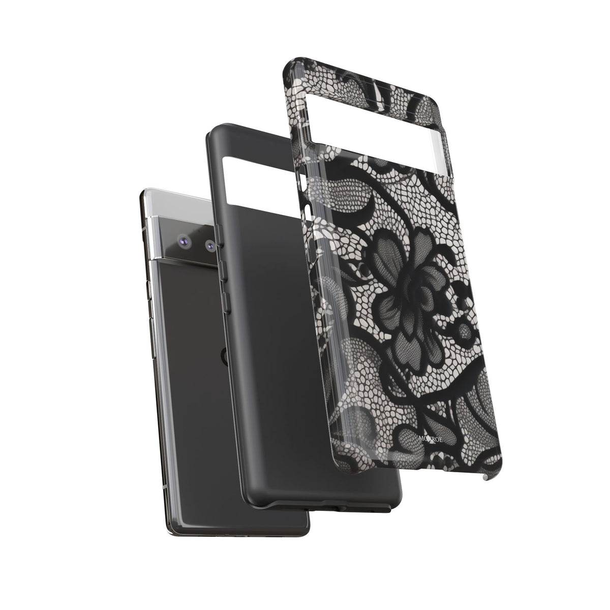 Black Floral Vintage Case