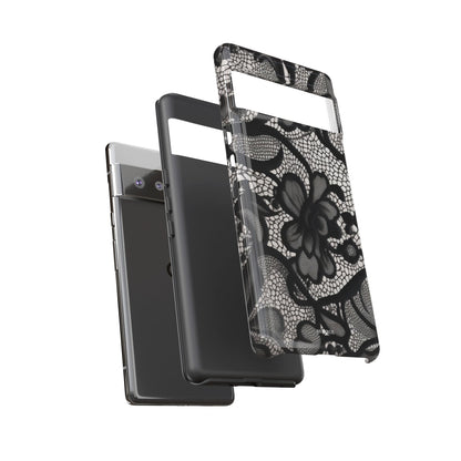 Black Floral Vintage Case
