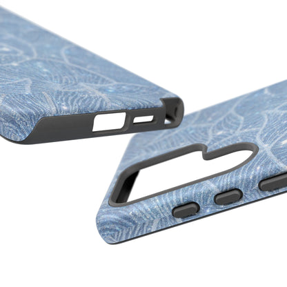 Glacier Blue Floral Tough Case