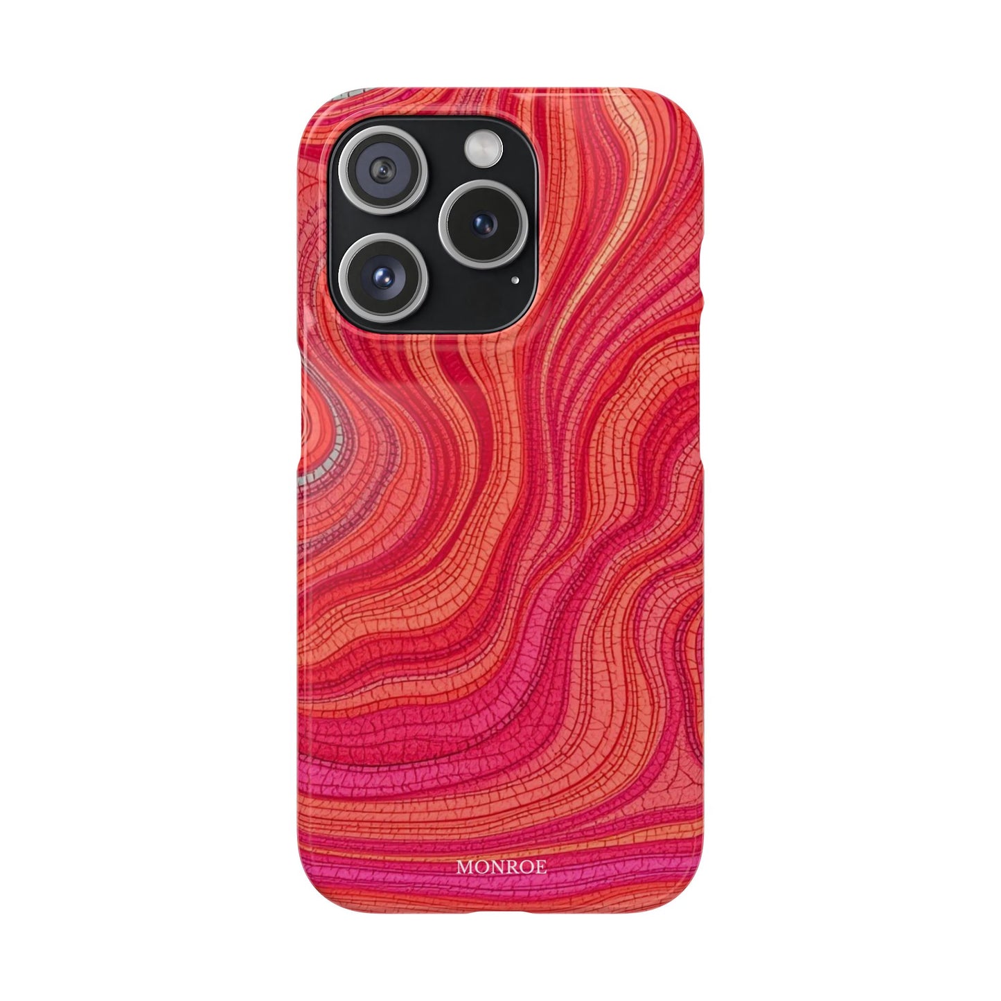 Retro Wavy Red Case