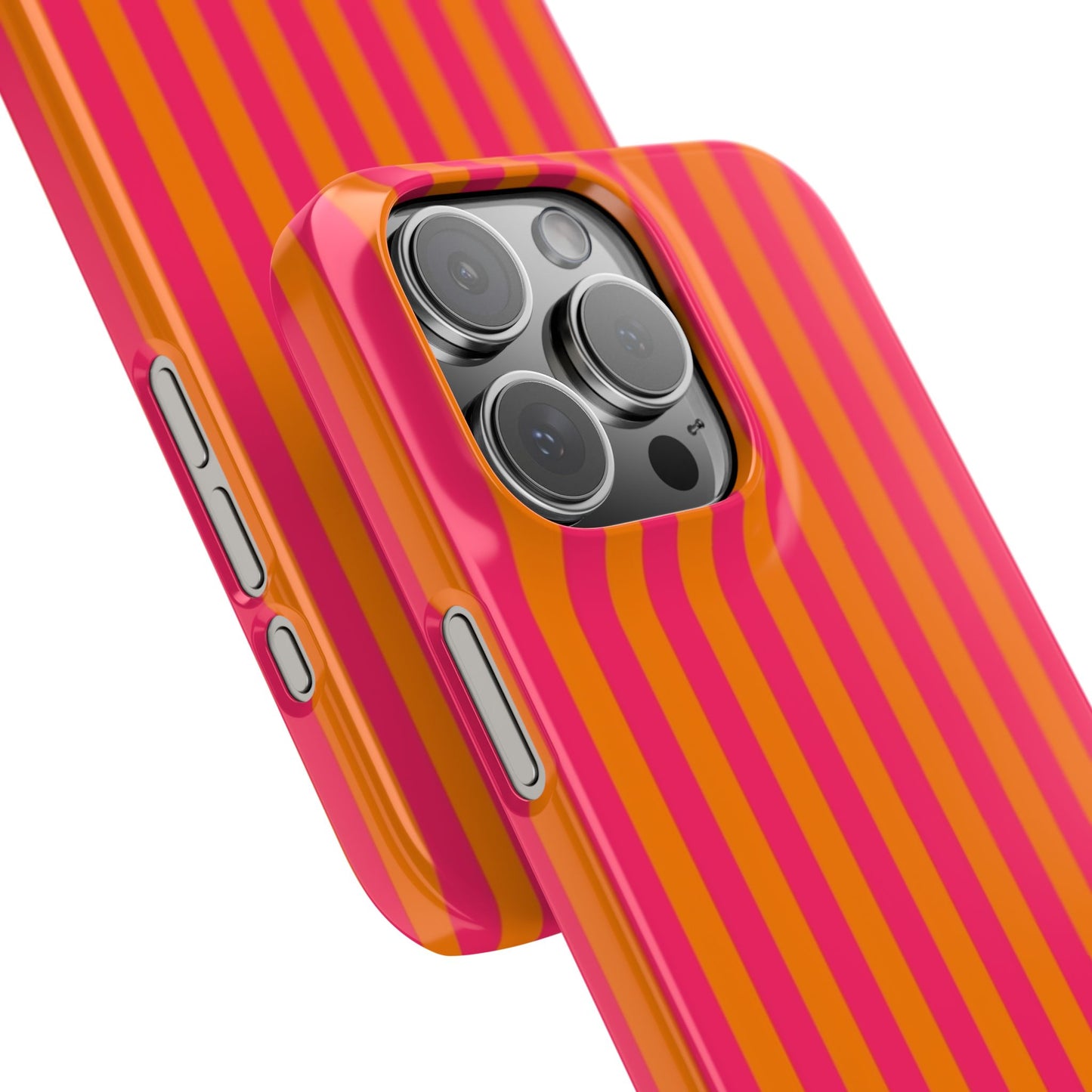Striped Orange & Pink Case