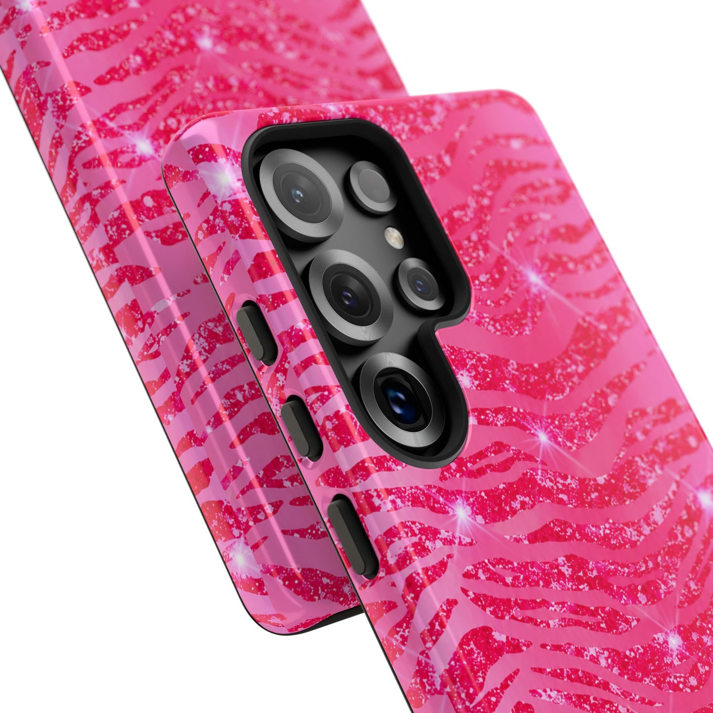 Pink Glitter Zebra Tough Case