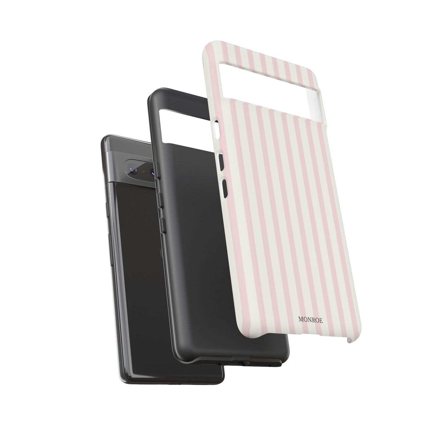 Light Pink Stripe Tough Phone Case