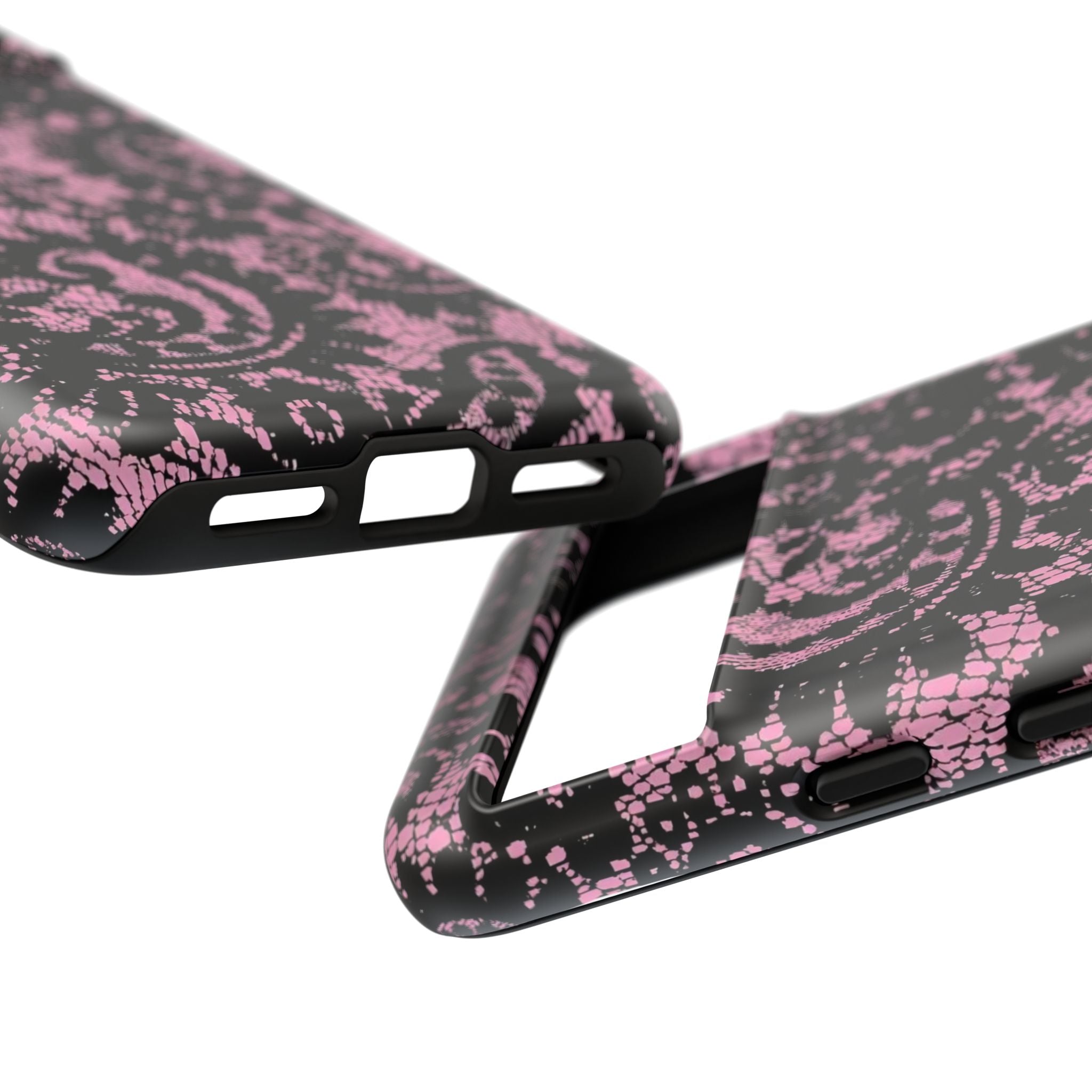 Pink Lace Pattern Tough Phone Case