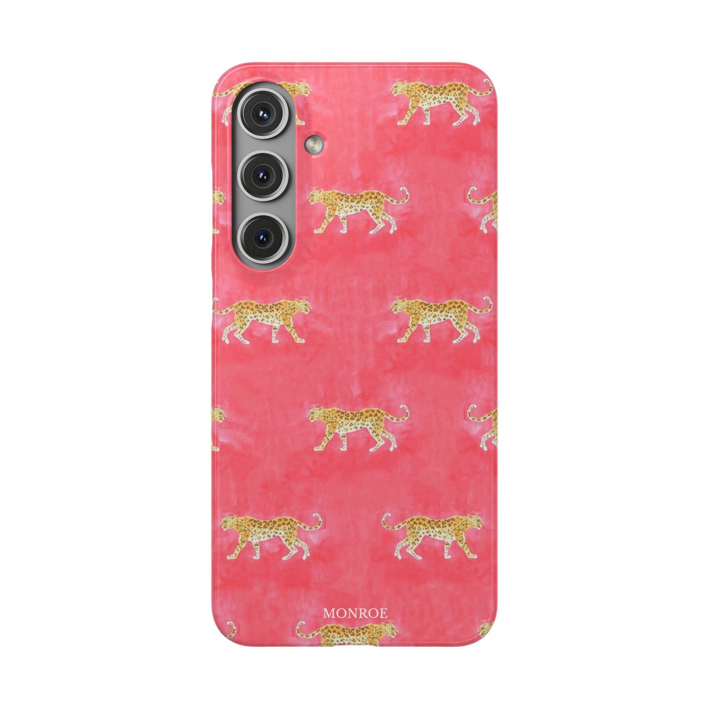 Pink Watercolor Leopard Case