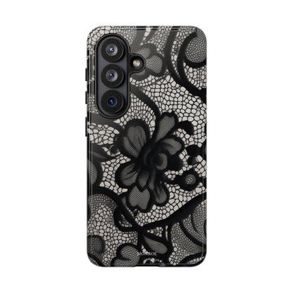 Black Vintage Lace Tough Case