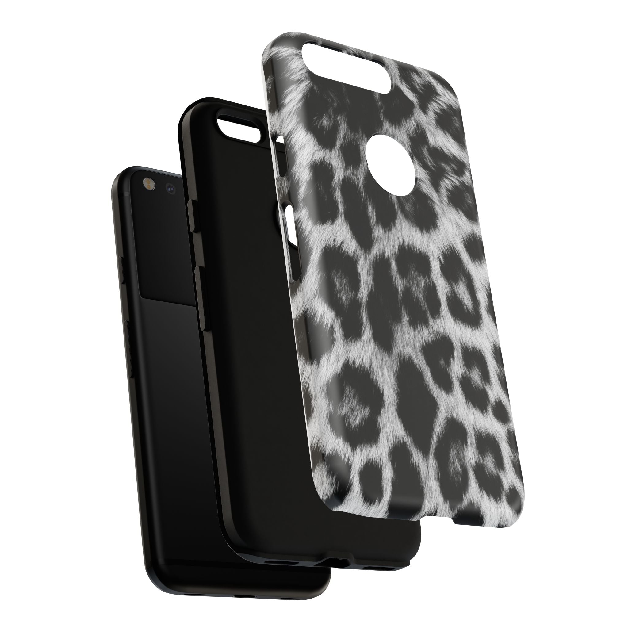 B&W Leopard Phone Case