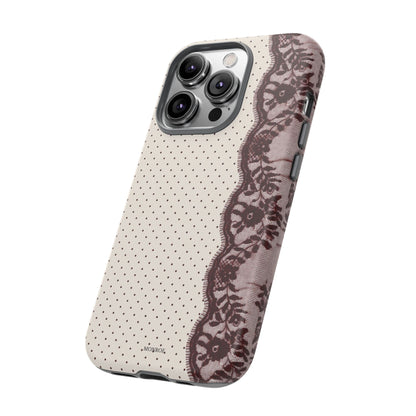 Burgundy Lace Edge Tough Case
