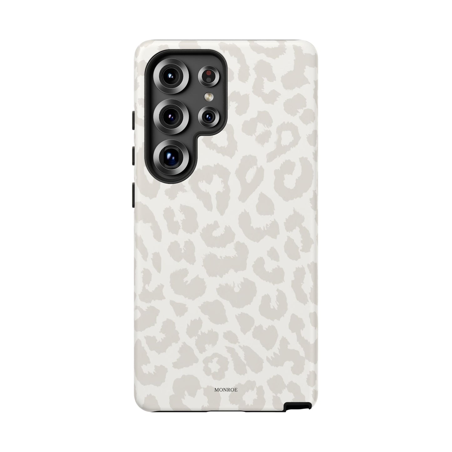 White Leopard Print Tough Case