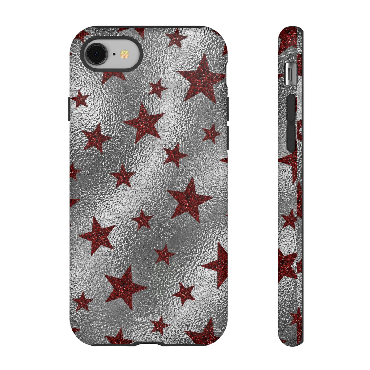 Silver Red Starry Tough Case