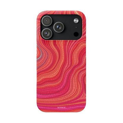Retro Wavy Red Case