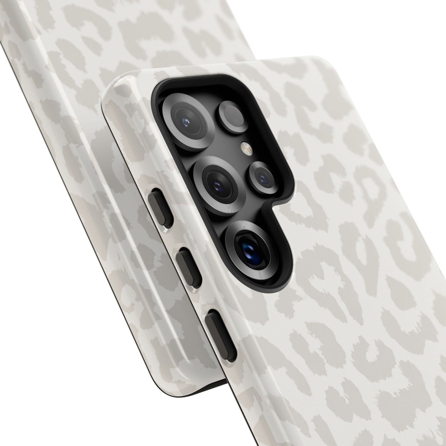 White Leopard Print Tough Case