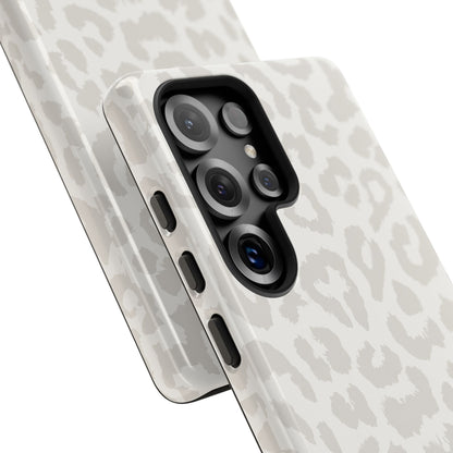 White Leopard Print Tough Case