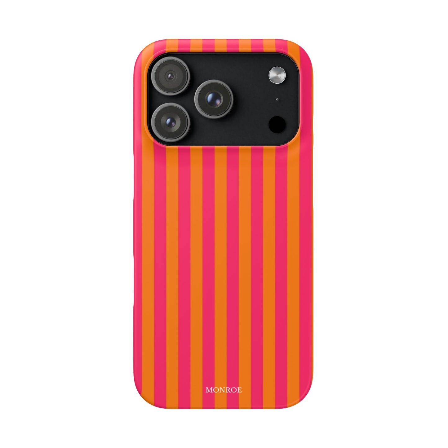 Striped Orange & Pink Case