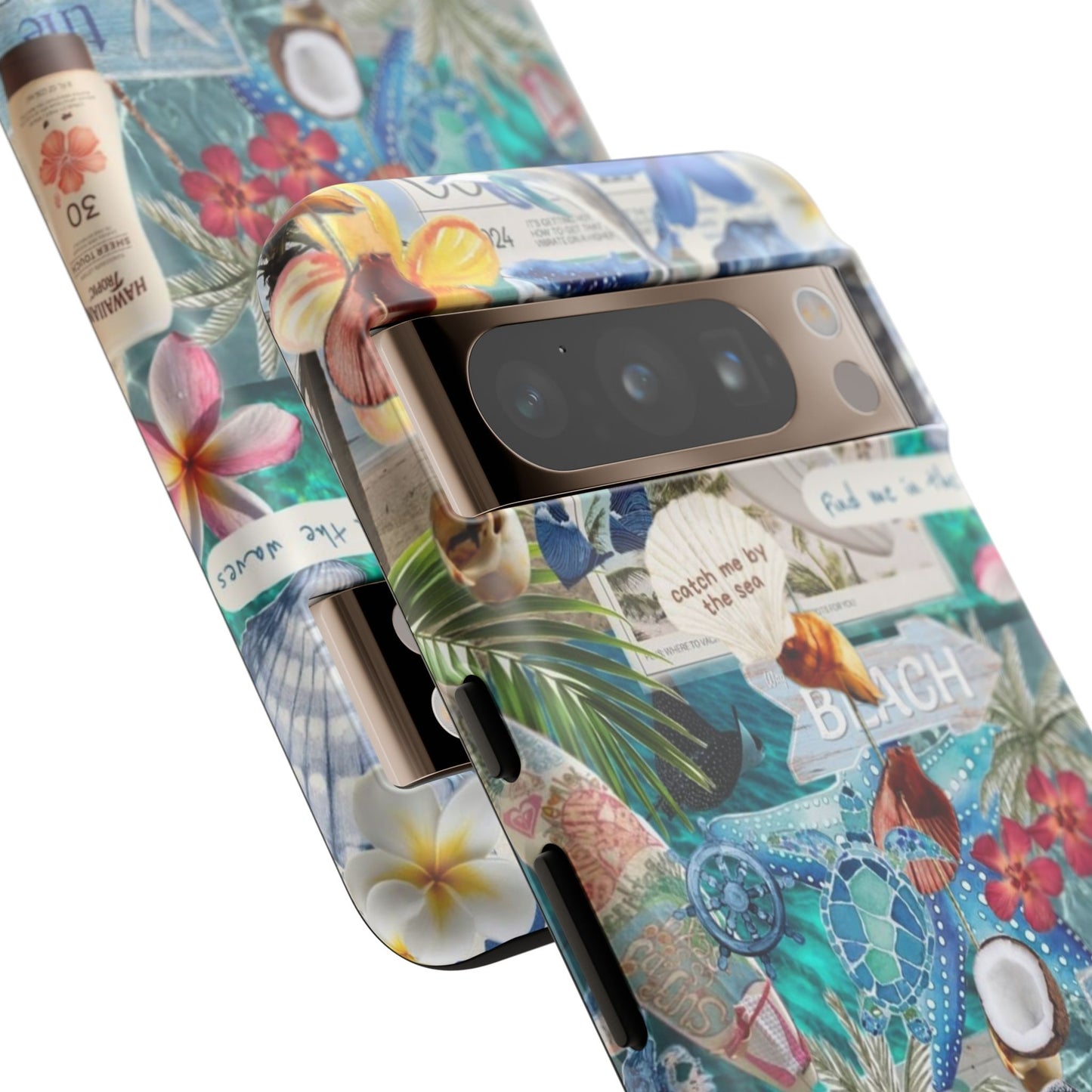 Tropical Beach Collage Tough Case