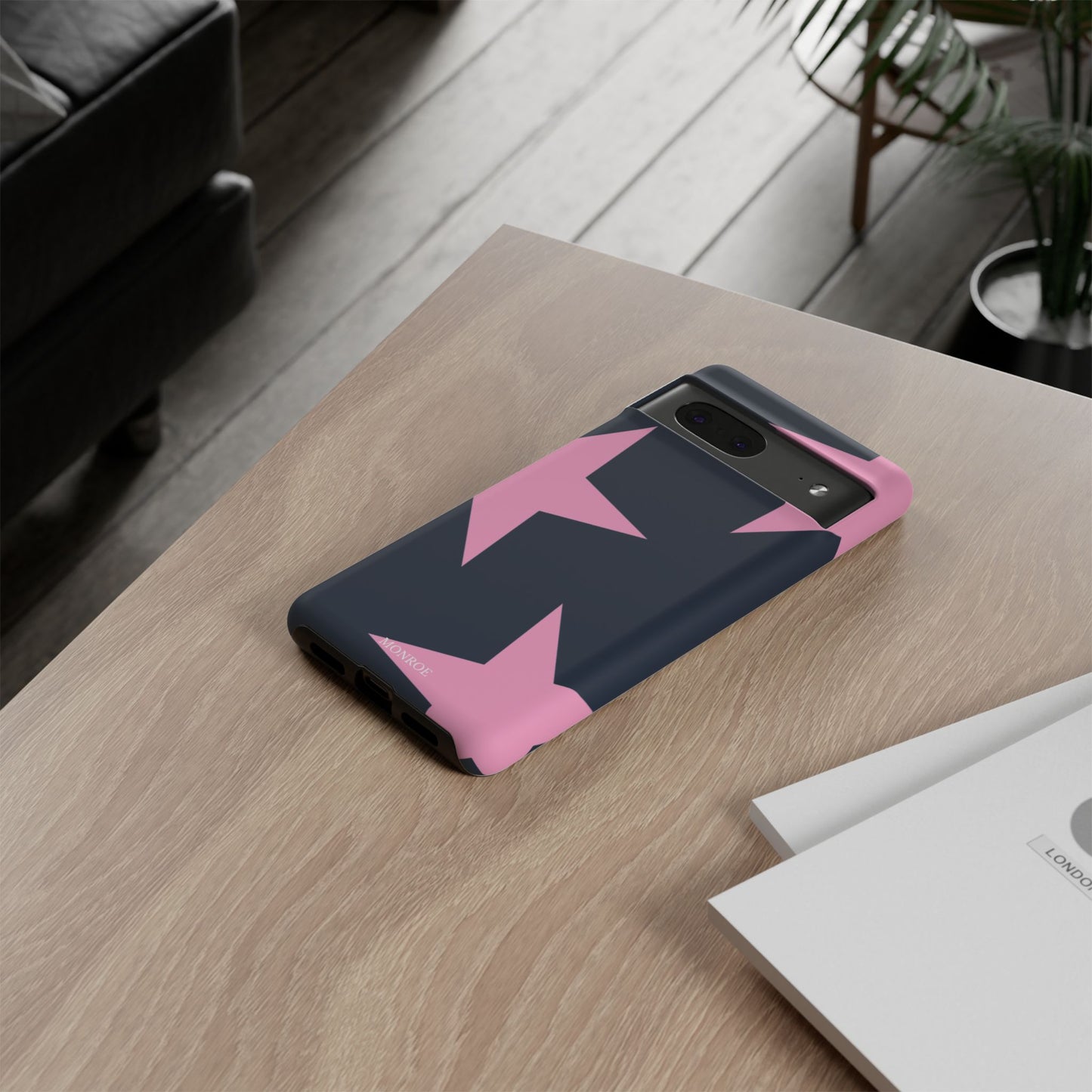 Navy & Pink Star Tough Cover
